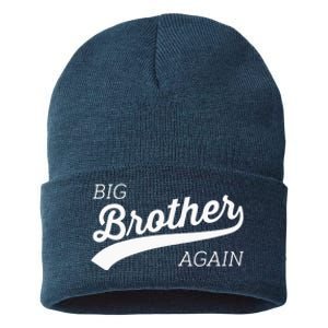 Big Brother Again Design With Arrow And Heart Sustainable Knit Beanie