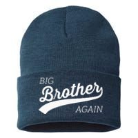 Big Brother Again Design With Arrow And Heart Sustainable Knit Beanie