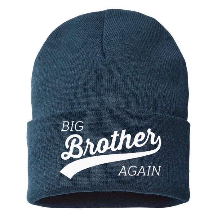 Big Brother Again Design With Arrow And Heart Sustainable Knit Beanie