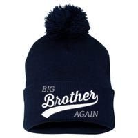 Big Brother Again Design With Arrow And Heart Pom Pom 12in Knit Beanie