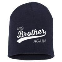 Big Brother Again Design With Arrow And Heart Short Acrylic Beanie