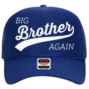 Big Brother Again Design With Arrow And Heart High Crown Mesh Back Trucker Hat