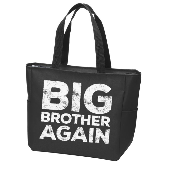 Big Brother Again Zip Tote Bag