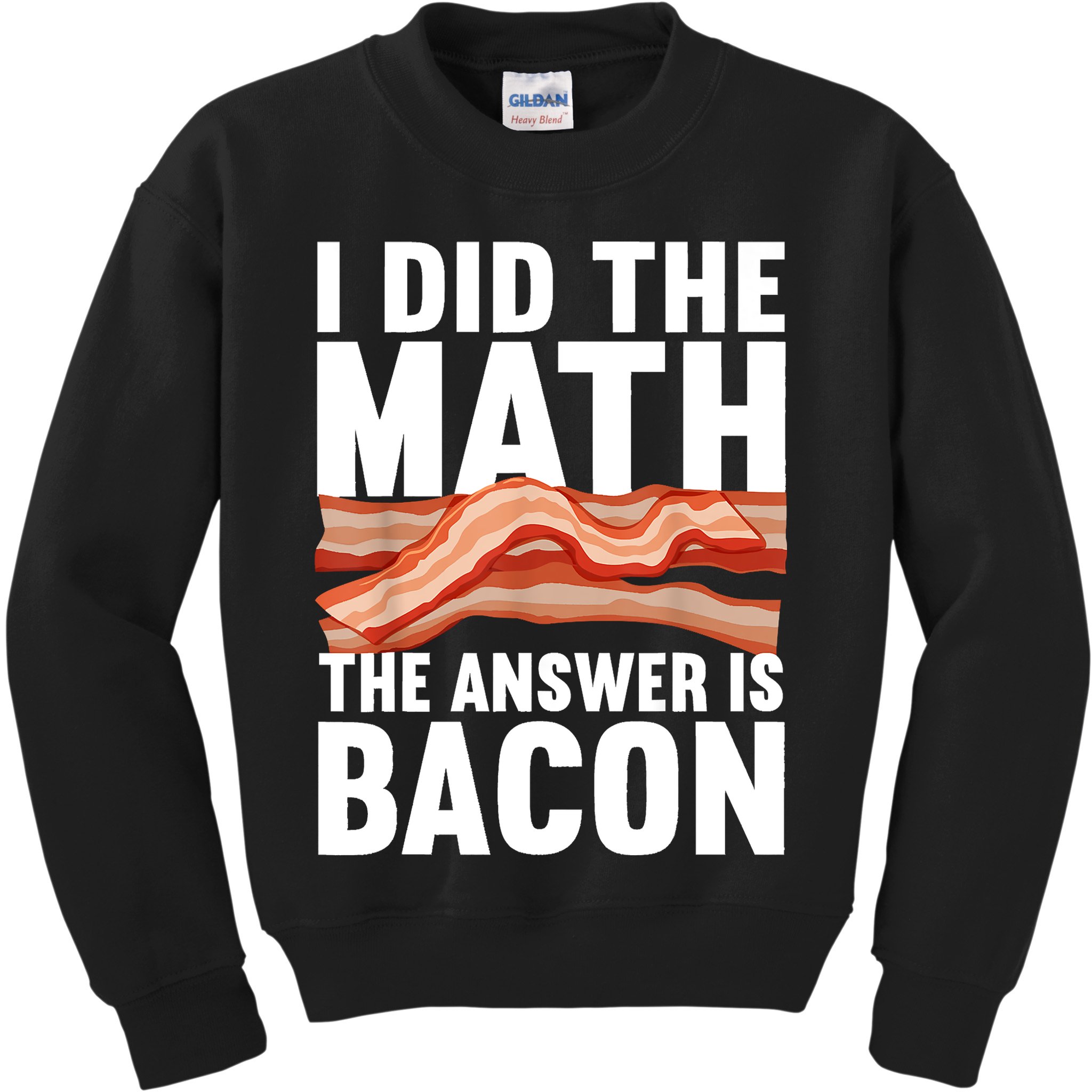 Best Bacon Art For Women Food Pork Meat Bacon Lovers Kids Sweatshirt