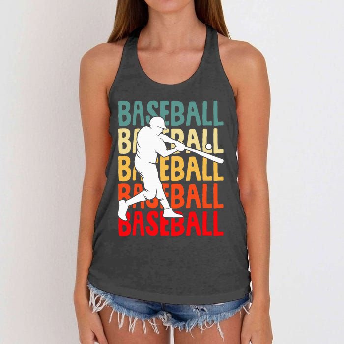 Baseball Women's Knotted Racerback Tank