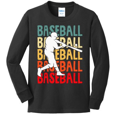 Baseball Kids Long Sleeve Shirt