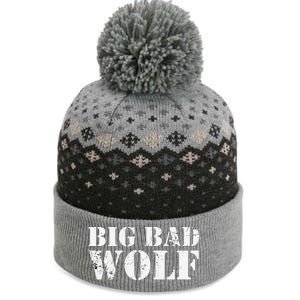 Big Bad And Wolf Funny Wolves Werewolf Cool Dog Gift The Baniff Cuffed Pom Beanie