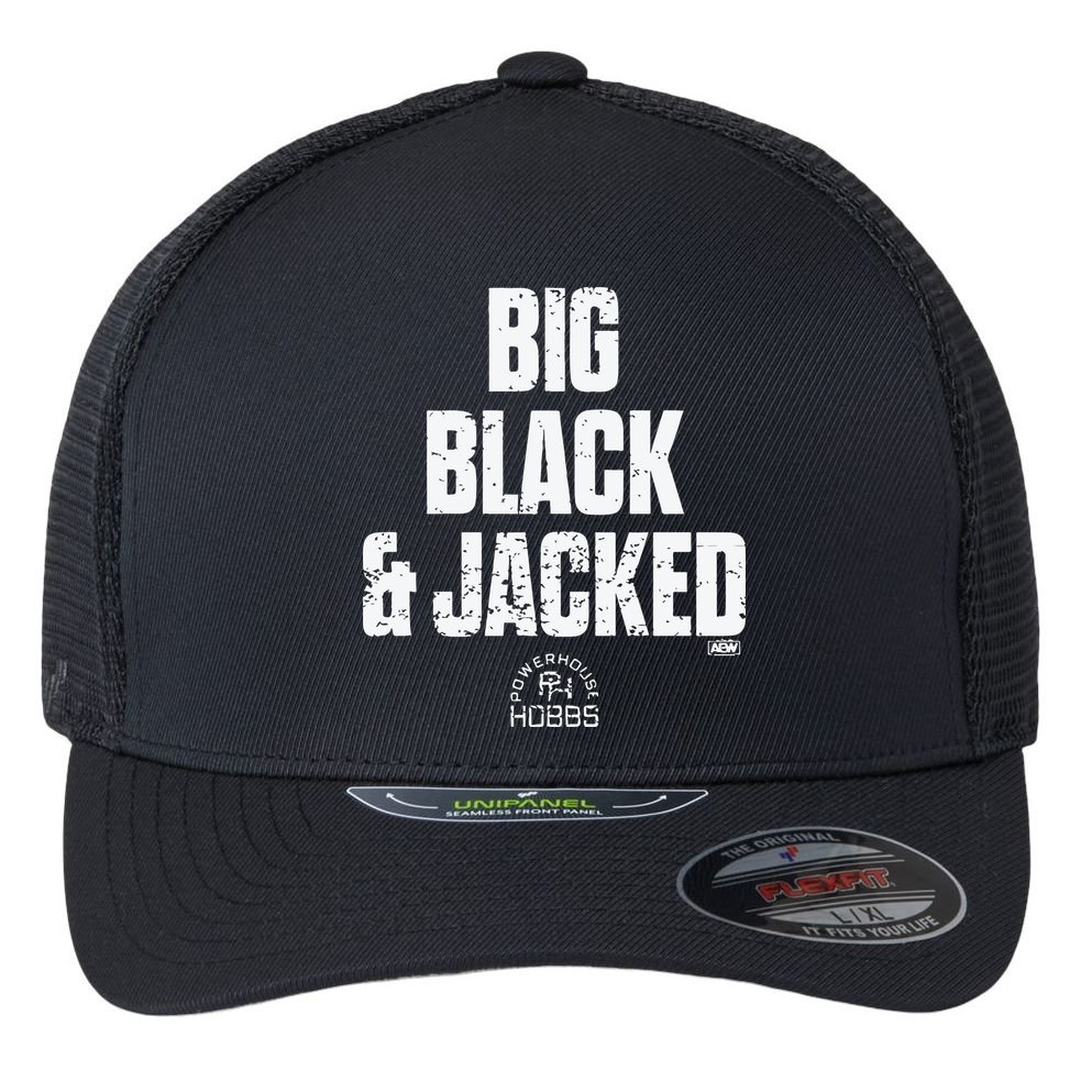 Big Black And Jacked Flexfit Unipanel Trucker Cap