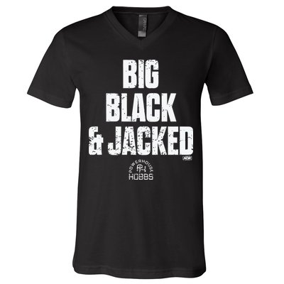 Big Black And Jacked V-Neck T-Shirt
