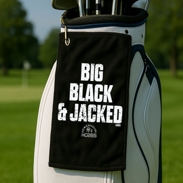 Big Black And Jacked Golf Towel