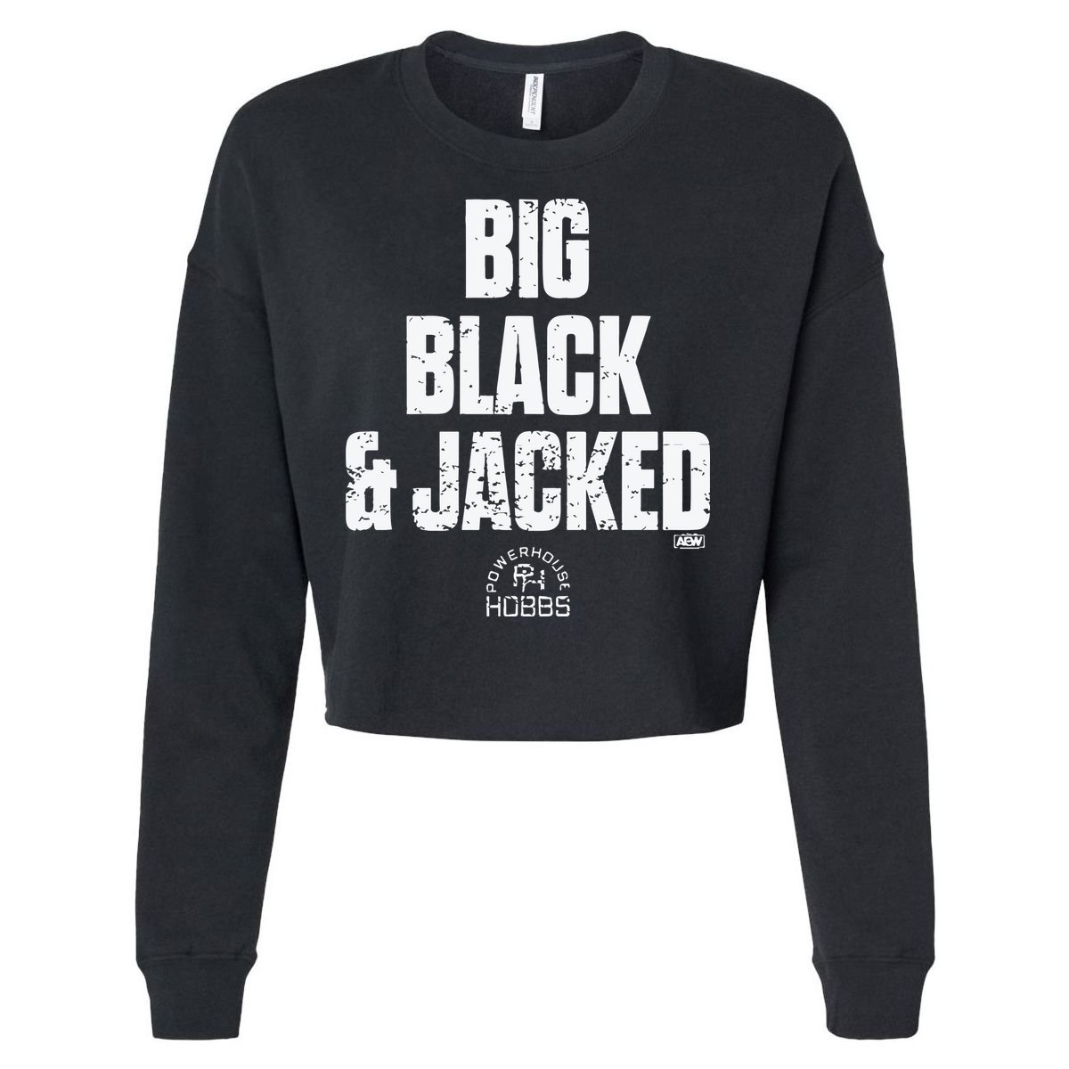 Big Black And Jacked Cropped Pullover Crew
