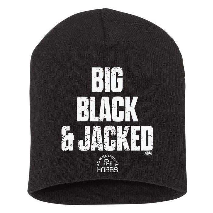 Big Black And Jacked Short Acrylic Beanie