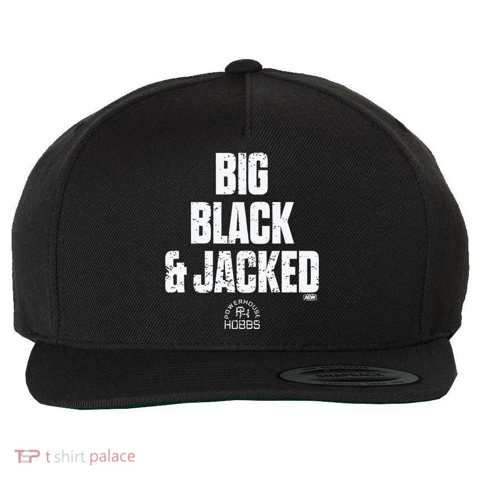 Big Black And Jacked Wool Snapback Cap