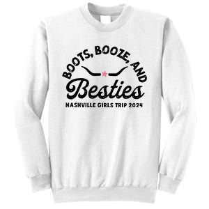 Boots Bozze And Besties Nashville Girl Trip 2024 Sweatshirt