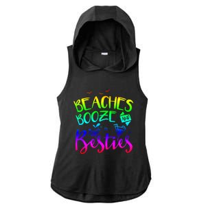 Beaches Booze And Besties Girls Trip Friends Bff Funny Gift Ladies PosiCharge Tri-Blend Wicking Draft Hoodie Tank