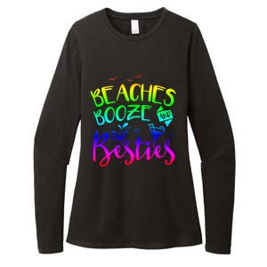 Beaches Booze And Besties Girls Trip Friends Bff Funny Gift Womens CVC Long Sleeve Shirt