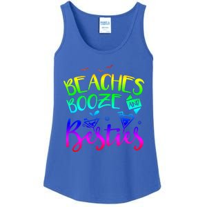 Beaches Booze And Besties Girls Trip Friends Bff Funny Gift Ladies Essential Tank