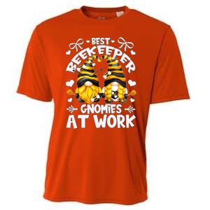 Best Beekeeper And Cute Honey Bee Gnomes Gift Cooling Performance Crew T-Shirt