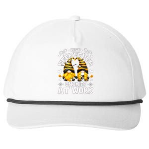 Best Beekeeper And Cute Honey Bee Gnomes Gift Snapback Five-Panel Rope Hat