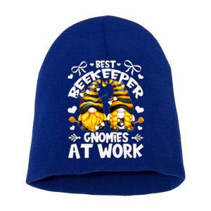 Best Beekeeper And Cute Honey Bee Gnomes Gift Short Acrylic Beanie