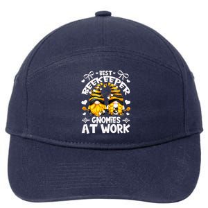 Best Beekeeper And Cute Honey Bee Gnomes Gift 7-Panel Snapback Hat