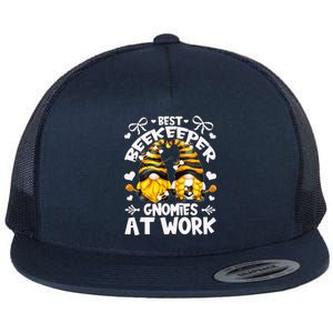 Best Beekeeper And Cute Honey Bee Gnomes Gift Flat Bill Trucker Hat