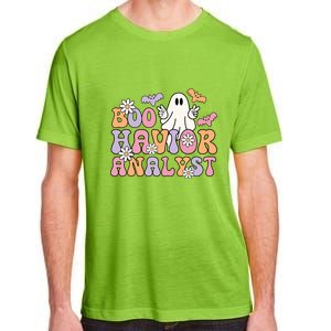 Boo Behavior Analyst Retro Halloween ABA Therapist BCBA Gift Adult ChromaSoft Performance T-Shirt