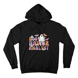 Boo Behavior Analyst Retro Halloween ABA Therapist BCBA Gift Hoodie