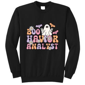 Boo Behavior Analyst Retro Halloween ABA Therapist BCBA Gift Sweatshirt