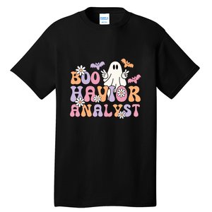 Boo Behavior Analyst Retro Halloween ABA Therapist BCBA Gift Tall T-Shirt