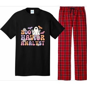 Boo Behavior Analyst Retro Halloween ABA Therapist BCBA Gift Pajama Set