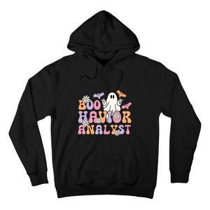 Boo Behavior Analyst Retro Halloween ABA Therapist BCBA Gift Tall Hoodie