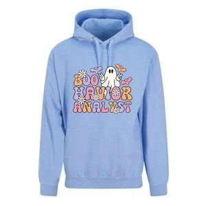 Boo Behavior Analyst Retro Halloween ABA Therapist BCBA Gift Unisex Surf Hoodie