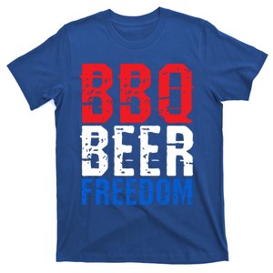 Bbq Beer And Freedom Funny July 4th Patriotic Gift T-Shirt