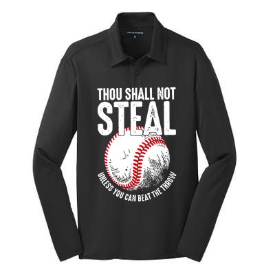 Baseball Silk Touch Performance Long Sleeve Polo