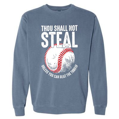 Baseball Garment-Dyed Sweatshirt