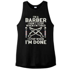 Best Barber Art For Men Male Hairstylist Barbershop Lover Ladies PosiCharge Tri-Blend Wicking Tank