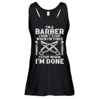 Best Barber Art For Men Male Hairstylist Barbershop Lover Ladies Essential Flowy Tank