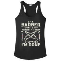 Best Barber Art For Men Male Hairstylist Barbershop Lover Ladies PosiCharge Competitor Racerback Tank