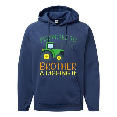 Big Brother Announcement Big Brother With Tractor Performance Fleece Hoodie