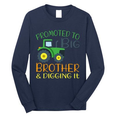 Big Brother Announcement Big Brother With Tractor Long Sleeve Shirt