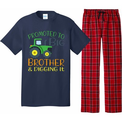 Big Brother Announcement Big Brother With Tractor Pajama Set