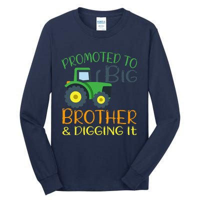 Big Brother Announcement Big Brother With Tractor Tall Long Sleeve T-Shirt