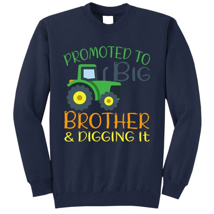 Big Brother Announcement Big Brother With Tractor Tall Sweatshirt