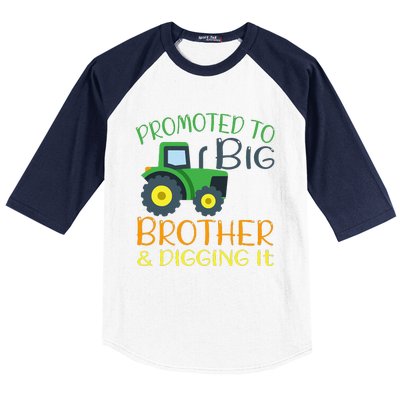 Big Brother Announcement Big Brother With Tractor Baseball Sleeve Shirt