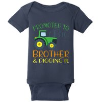 Big Brother Announcement Big Brother With Tractor Baby Bodysuit