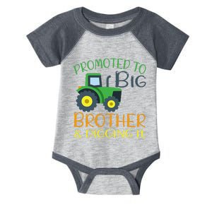 Big Brother Announcement Big Brother With Tractor Infant Baby Jersey Bodysuit