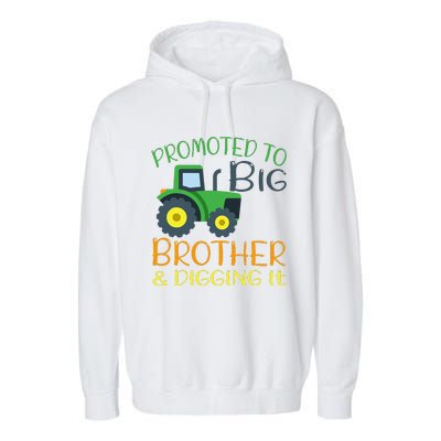 Big Brother Announcement Big Brother With Tractor Garment-Dyed Fleece Hoodie