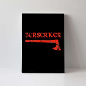 Berserker Bloody Axe Norse Viking Warrior Canvas