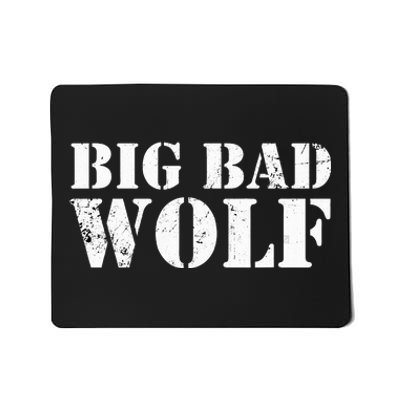 Big Bad And Wolf Funny Wolves Werewolf Cool Dog Mousepad